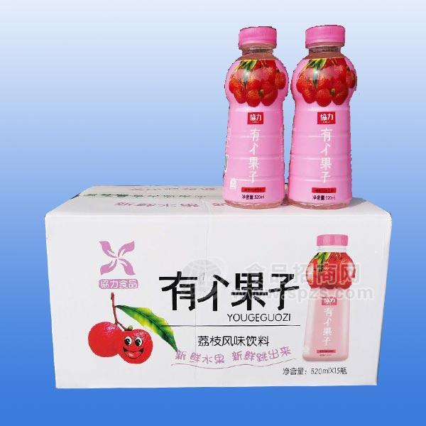 協(xié)力有個(gè)果子 荔枝風(fēng)味飲料520mlx15瓶