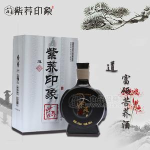 陜西白酒批發(fā)，紫蕎印象富硒苦蕎酒道廠家直銷，禮品酒