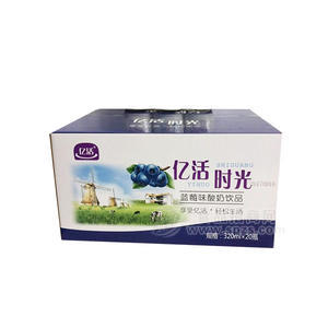 億活  億活時(shí)光 藍(lán)莓味酸奶飲品 箱裝 320MLx20瓶