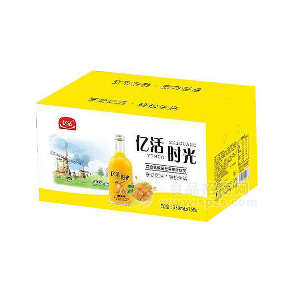 億活  億活時(shí)光 芒果果汁飲品 箱裝 330MLx15瓶