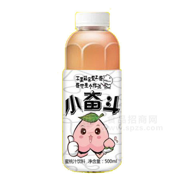 小奮斗蜜桃汁飲料果味飲料500ml