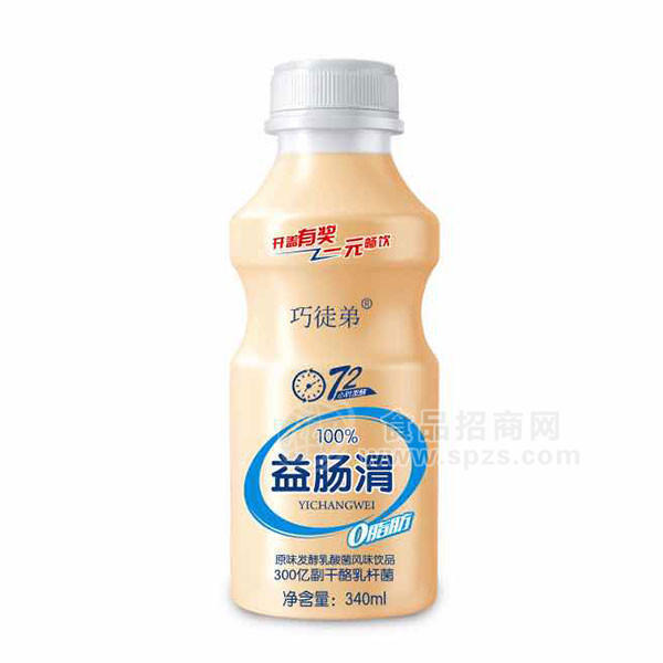 ·巧徒弟 原味乳酸菌饮料 340ML 