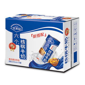 農(nóng)夫山六個核桃牛奶復合蛋白飲品240mlx16罐