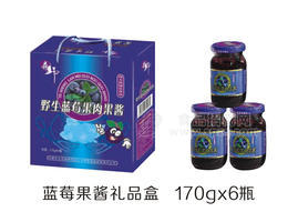森野  野生蓝莓果肉果酱 170g