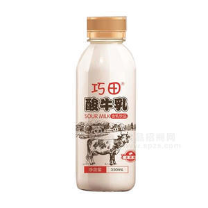 巧田 酸牛乳 乳饮品 350ML