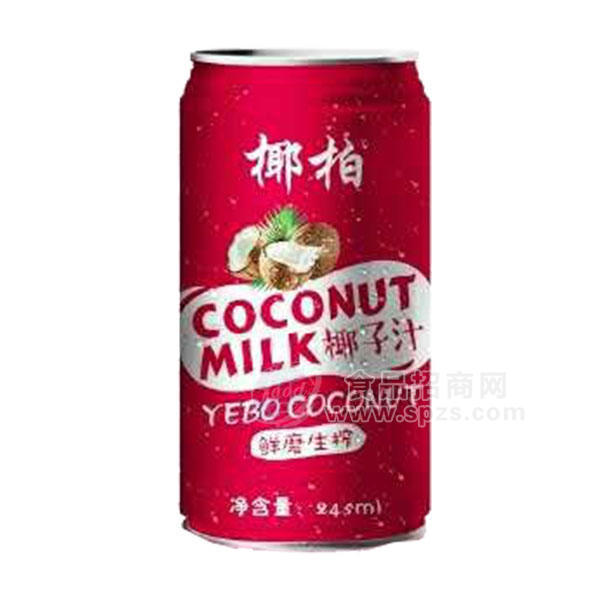 ·椰柏  生榨椰子汁 植物蛋白饮料 245ML 