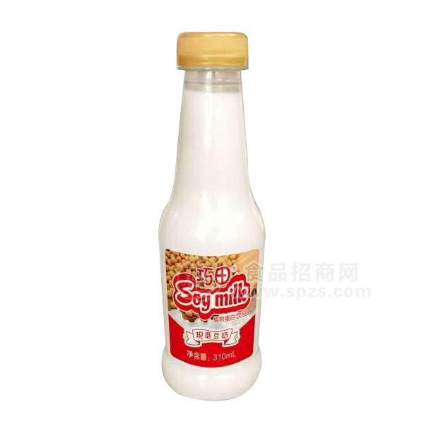 ·巧田 现磨豆奶 植物蛋白饮料310ML 