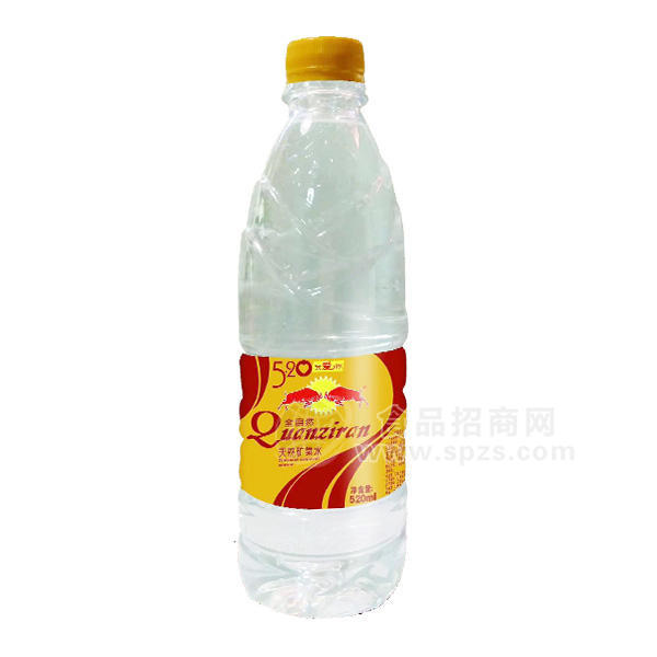 ·全自然天然矿泉水饮料520ml 