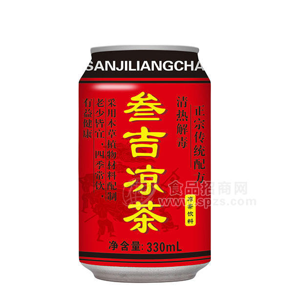 叁吉涼茶飲料330ml