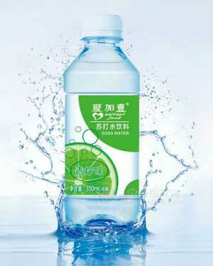 愛(ài)加壹蘇打水飲料 青檸味350ml