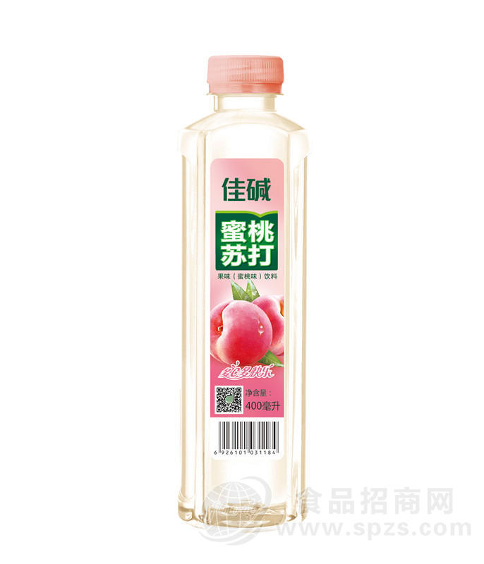 乐牛  蜜桃苏打 果味饮料 400ML