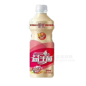如恩 草莓味益生菌乳饮品 1000ML