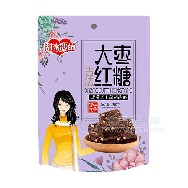 甜蜜恋萌古法大枣红糖200g 