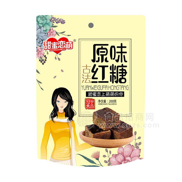 甜蜜恋萌古法原味红糖200g