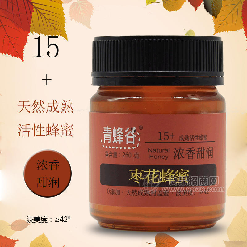 青蜂谷枣花蜂蜜260克