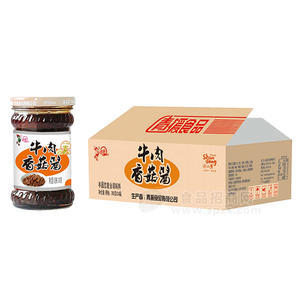 青援牛肉香菇醬 半固態(tài)復合調(diào)味料200gx24瓶