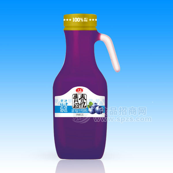 ·津派 蓝莓汁果汁饮料1.5L 
