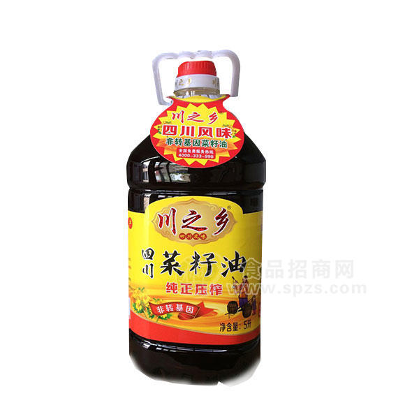 川之鄉(xiāng) 菜籽油 純正壓榨5L