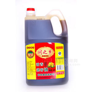 川之乡 浓香 压榨菜籽油 非转基因菜籽油4.5L