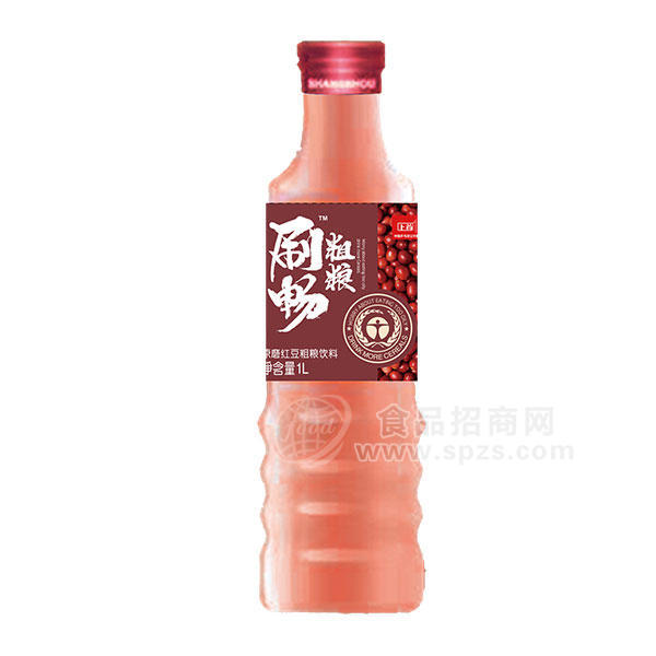 刷畅粗粮原磨红豆粗粮饮料1l
