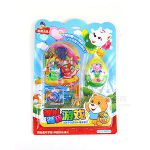 妙趣卡通 弹射循环游戏 玩具零食15g