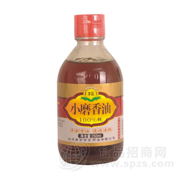 ·丰彩小磨香油食用油250ml 