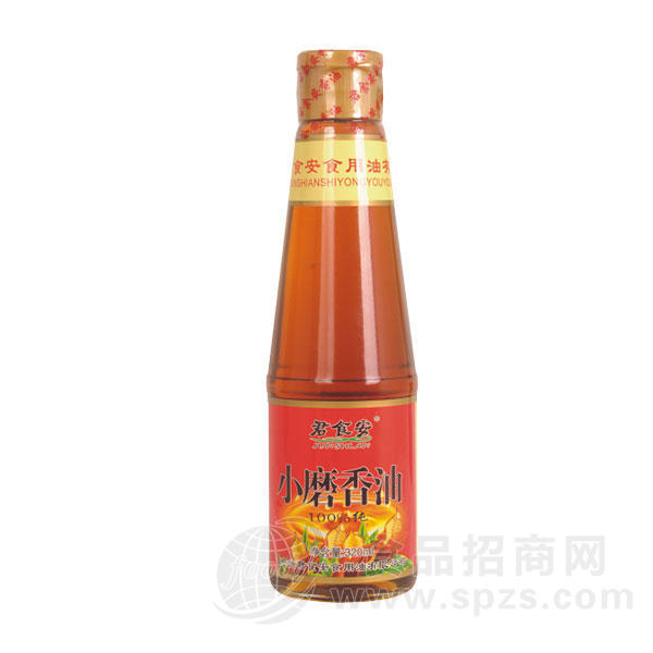 ·君食安小磨香油食用油320ml 