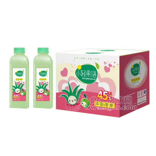 小轻果语 芦荟+苹果 复合果汁饮料