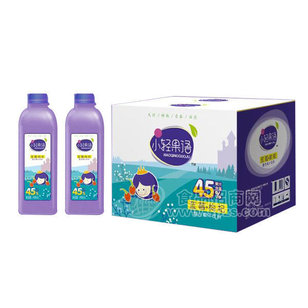 小轻果语 蓝莓+枸杞 复合果汁饮料