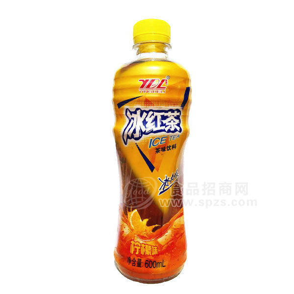 ·英德利冰红茶 茶味饮料柠檬味600ml 