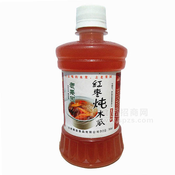 ·老果园红枣炖木瓜饮料果汁饮料380ml 