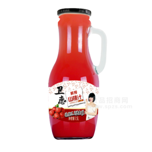 衛(wèi)戀 鮮榨山楂汁 果汁飲料1.5L