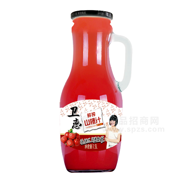 ·卫恋 鲜榨山楂汁 果汁饮料1.5L 