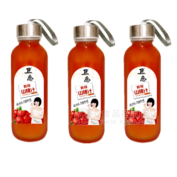 ·卫恋 鲜榨山楂汁果汁饮料420mL 