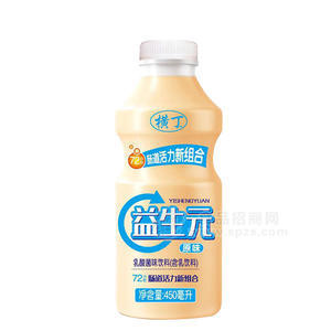 橫丁益生元乳酸菌味饮料原味乳饮料450ml