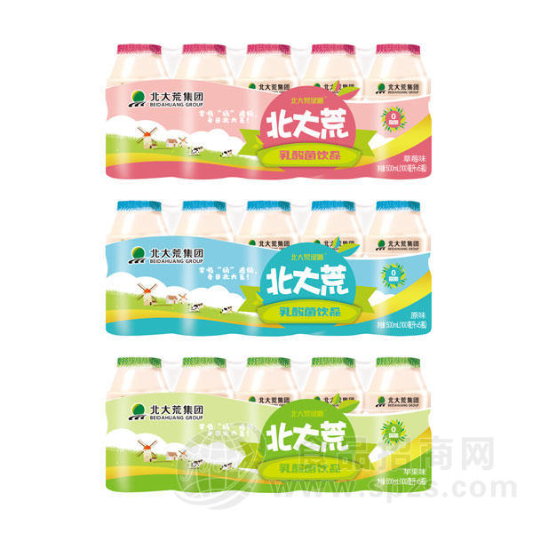 北大荒绿源乳酸菌饮料乳饮料100mlx5瓶