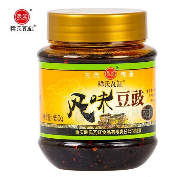 韓氏瓦缸450g風(fēng)味豆豉醬