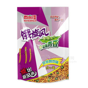 尚永佳盐味青豆孜然烤肉味点心面休闲食品40g