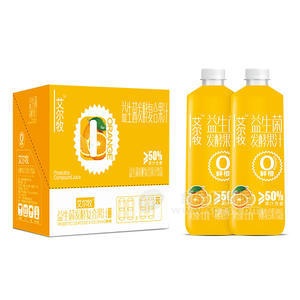 艾尔牧益生菌鲜橙发酵果汁 果汁饮料1.08L