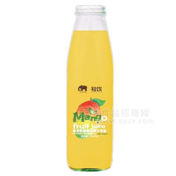 ·初饮芒果 复合乳酸菌芒果汁饮品1000g 