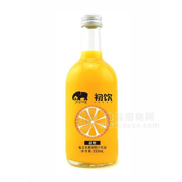·初饮甜橙 复合乳酸菌橙汁饮品333ml 