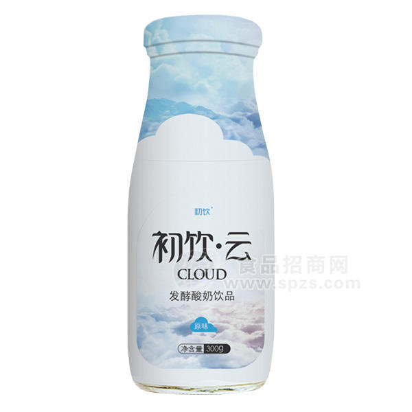 ·初饮云发酵酸奶饮品原味 乳饮料300ml 