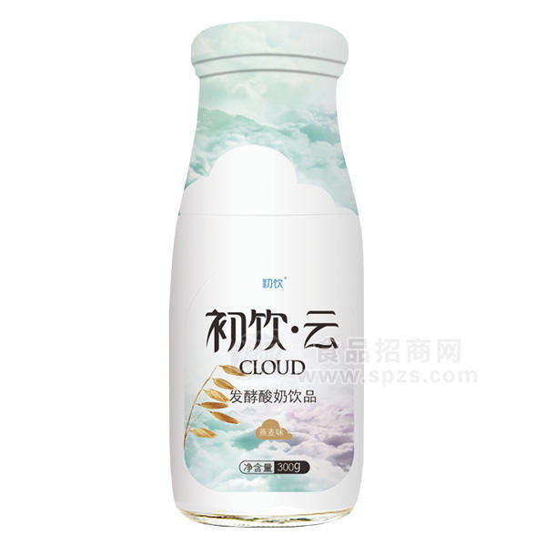 ·初饮云发酵酸奶饮品燕麦味 乳饮料300ml 