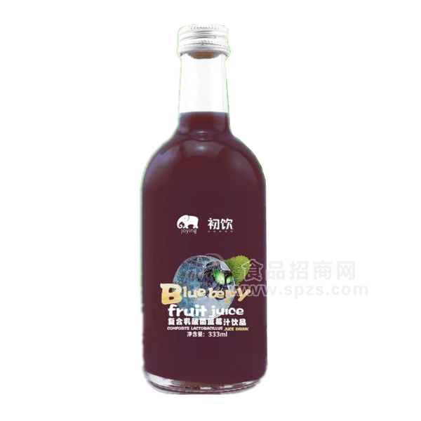 ·初饮蓝莓 复合乳酸菌蓝莓汁饮品333ml 
