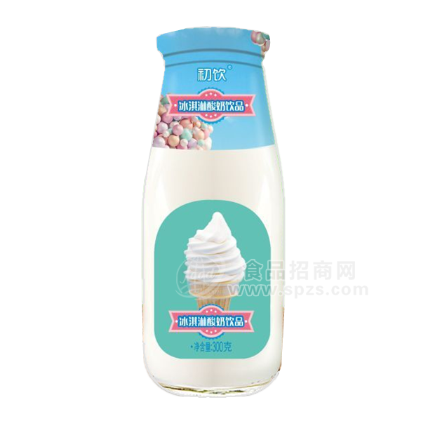 ·初饮冰淇淋酸奶饮品 乳饮料300ml 