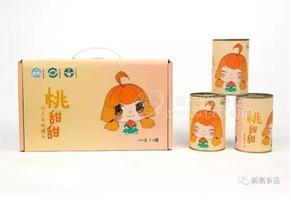 桃甜甜品牌黃桃罐頭，糖水黃桃罐頭