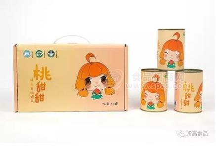 桃甜甜品牌黃桃罐頭，糖水黃桃罐頭