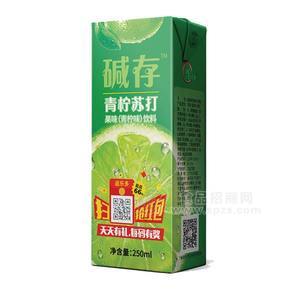 堿存青檸蘇打果味飲料青檸味250ml