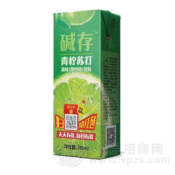 碱存青柠苏打果味饮料青柠味250ml
