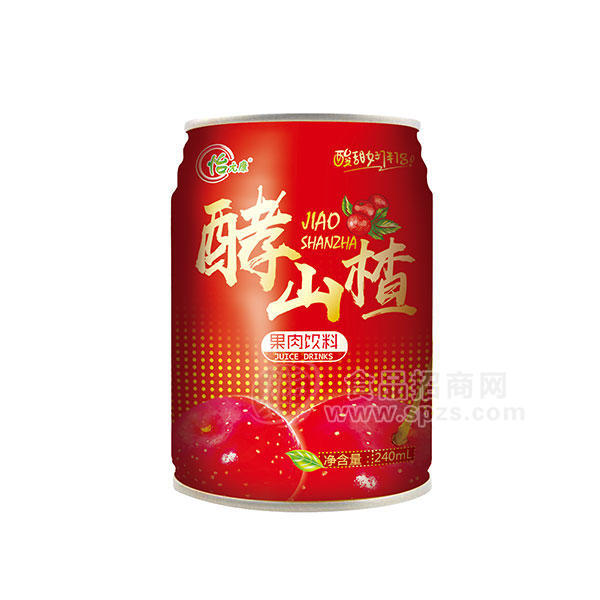 怡元康酵山楂果肉飲料240ml